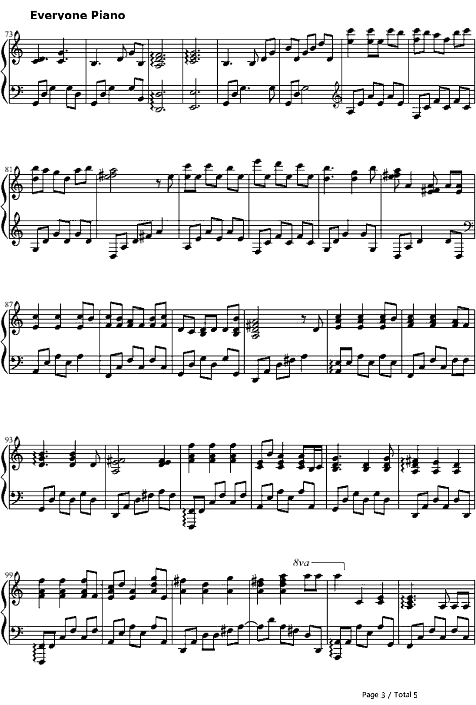 Fear Not This Night钢琴谱-吉克隽逸-无惧此夜-激战2主题曲3