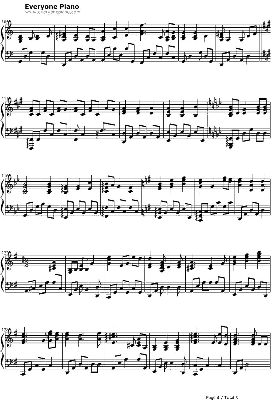 Fear Not This Night钢琴谱-吉克隽逸-无惧此夜-激战2主题曲4