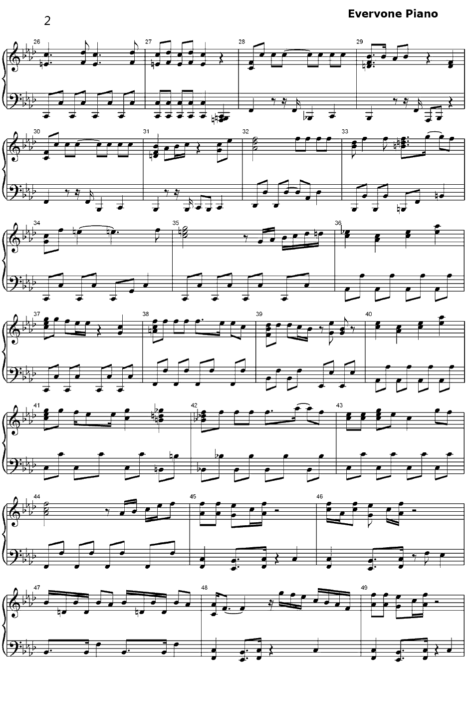 摩诃不思议アドベンチャー钢琴谱-高桥洋树-七龙珠主题曲2