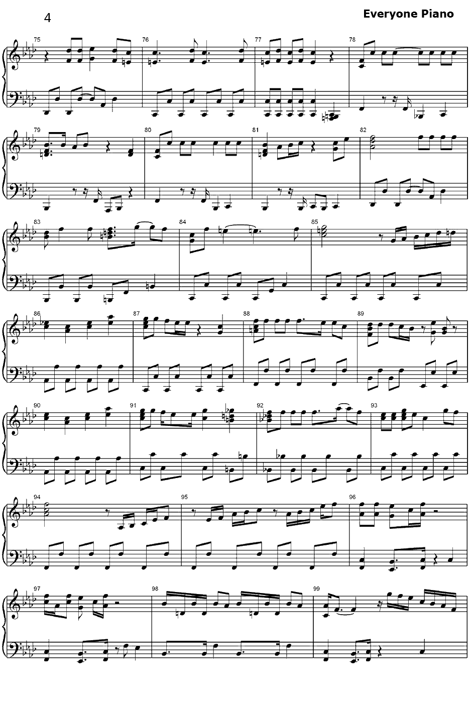 摩诃不思议アドベンチャー钢琴谱-高桥洋树-七龙珠主题曲4