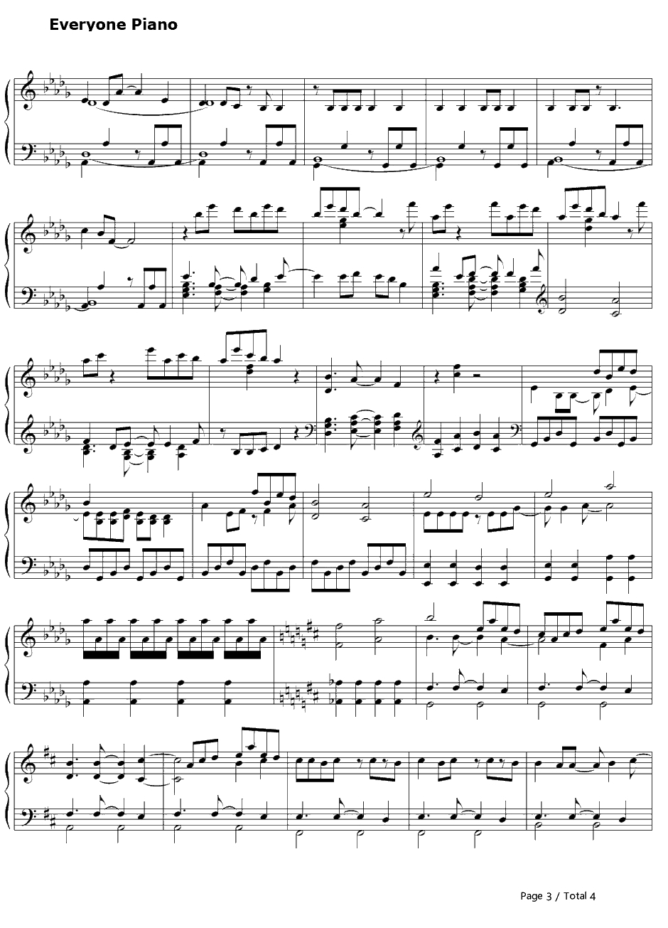 BEAUTIFUL≒SENTENCE钢琴谱-MagusTwo-TRINITYSEVEN魔道书7使者ED13