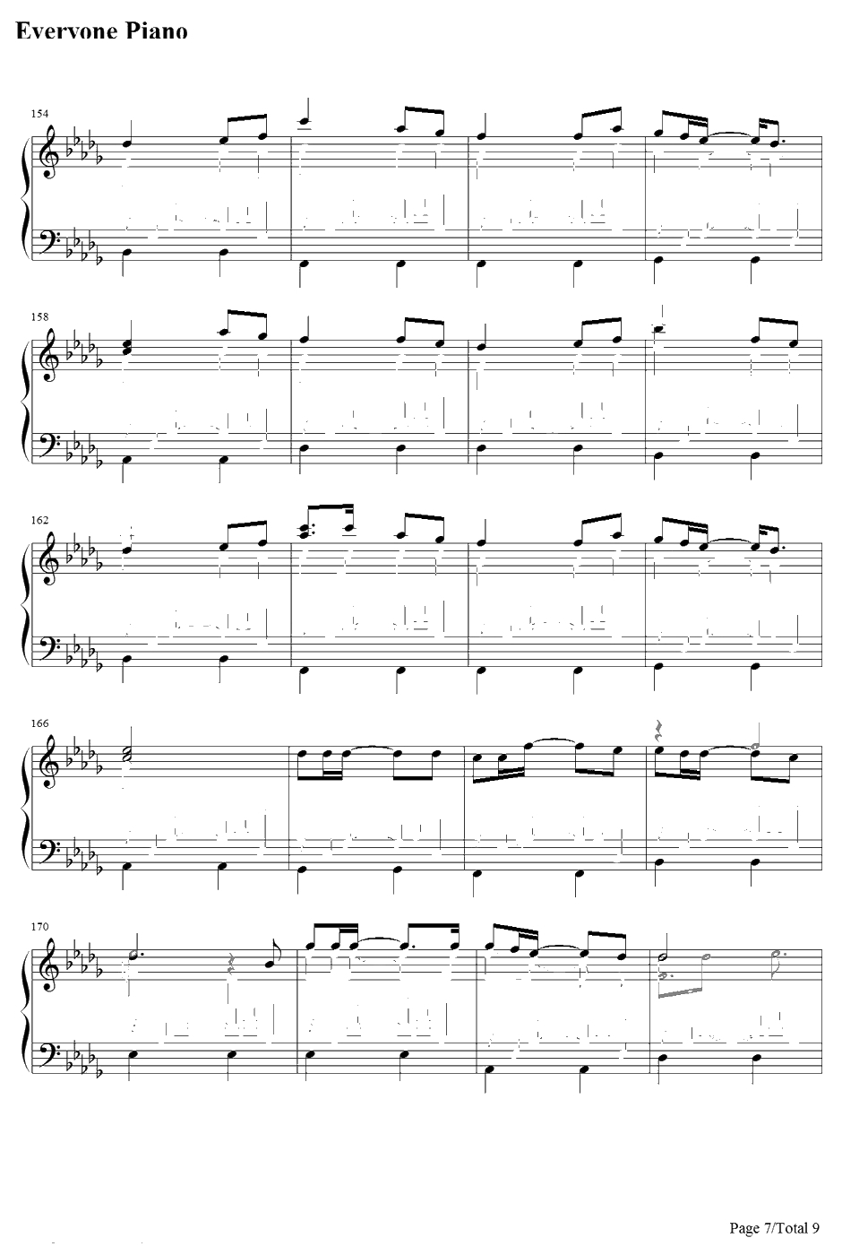 最后の制服钢琴谱-AKB487