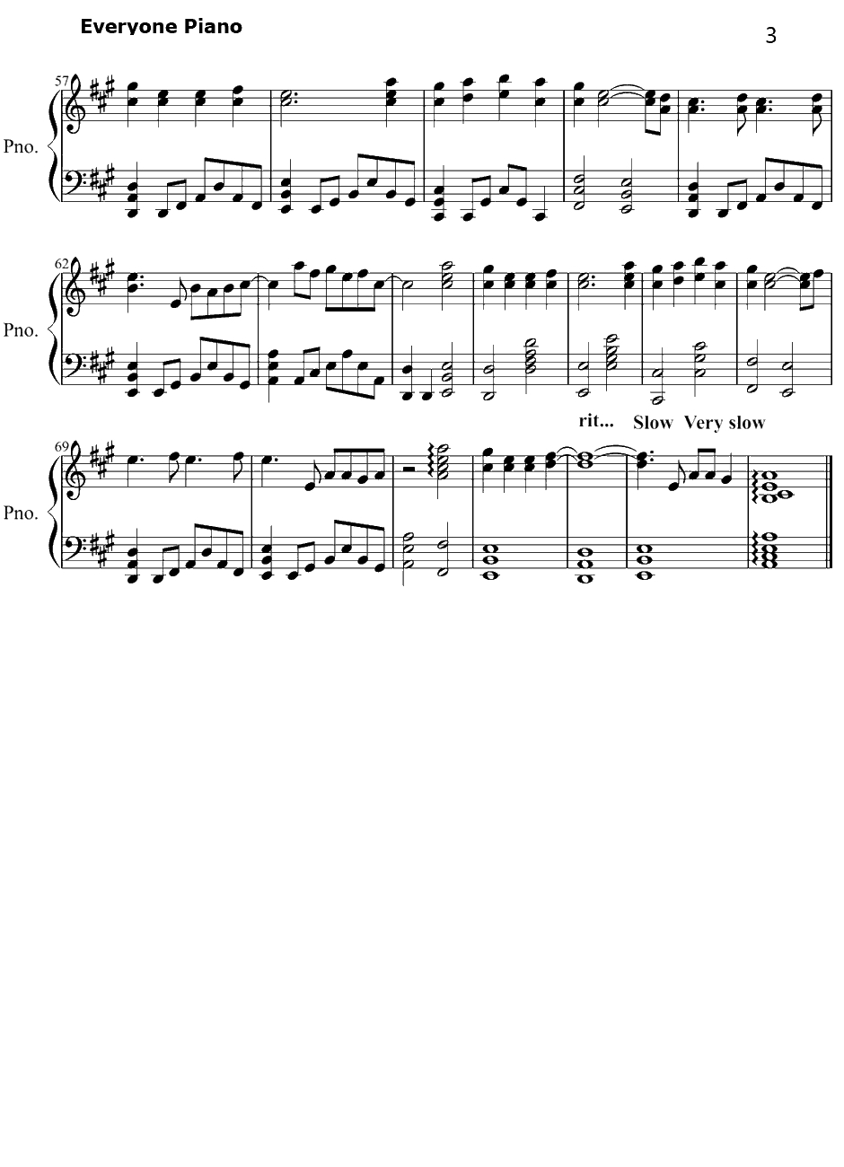 テノヒラ钢琴谱-HERO-妖精的尾巴OP123