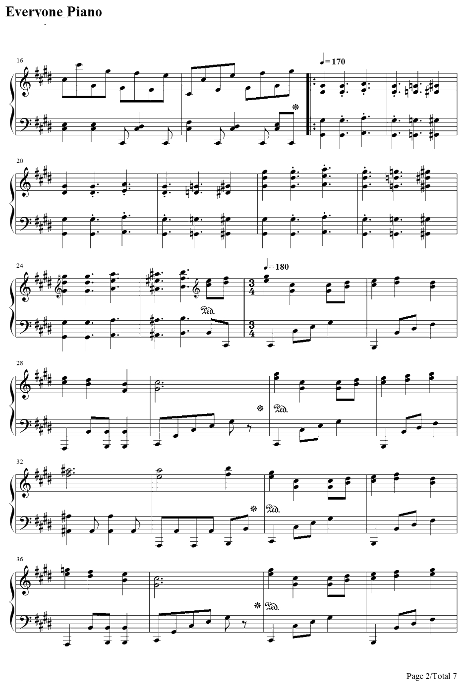 神さびた古戦场～SuwaFoughtenField钢琴谱-八坂神奈子-东方风神录～MountainofFaith主题曲2