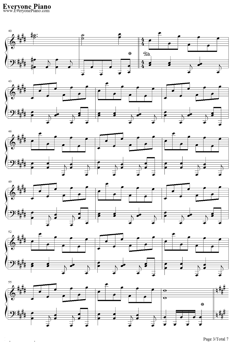 神さびた古戦场～SuwaFoughtenField钢琴谱-八坂神奈子-东方风神录～MountainofFaith主题曲3