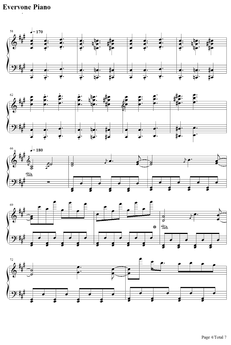 神さびた古戦场～SuwaFoughtenField钢琴谱-八坂神奈子-东方风神录～MountainofFaith主题曲4