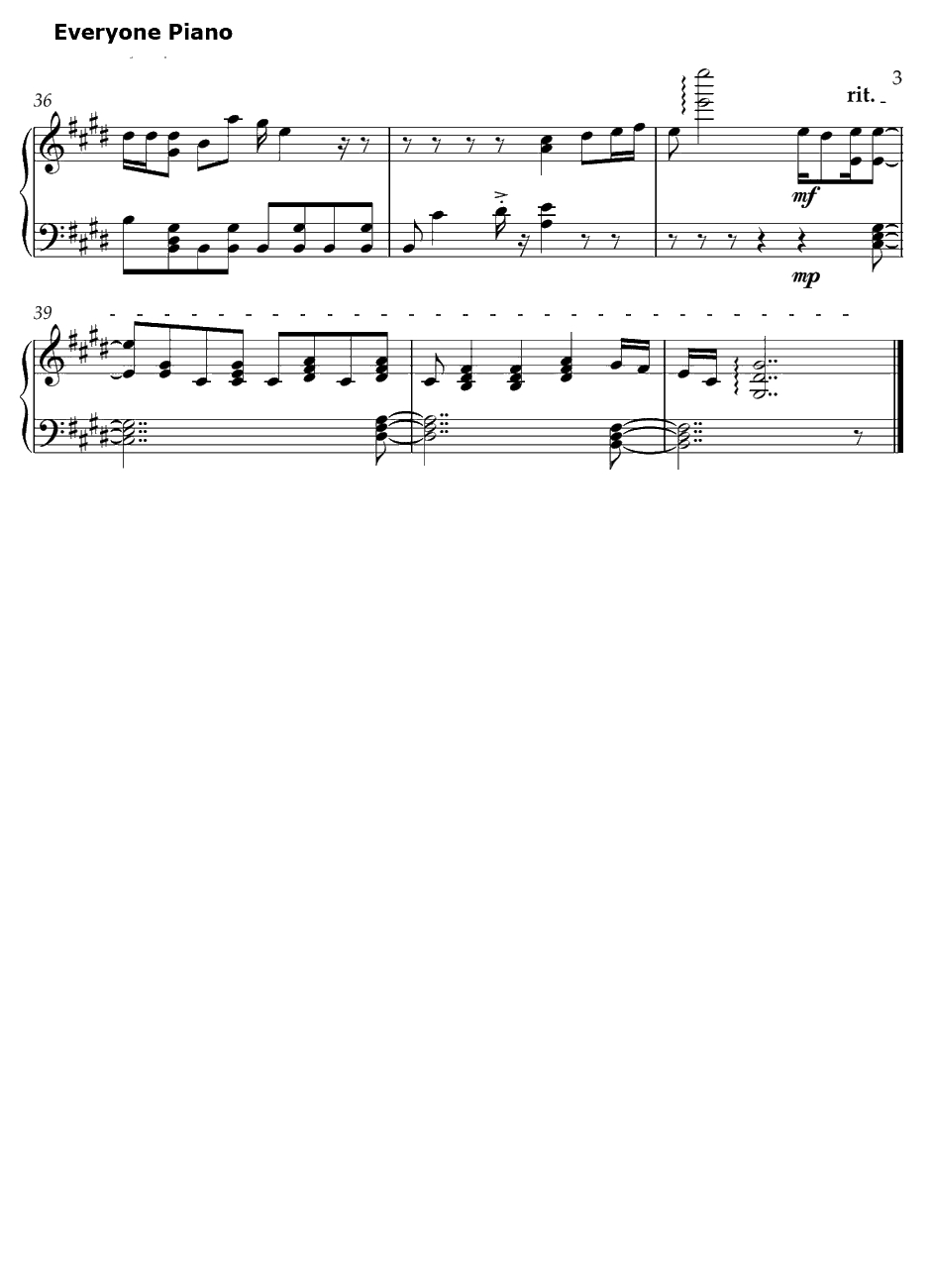 なわとび钢琴谱-小泉花阳-LoveLiveOST3