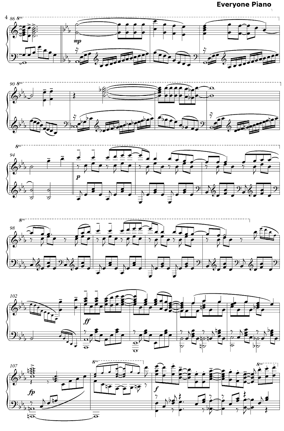 エクストラ・マジック・アワー钢琴谱-AKINOwithbless4-甘城辉煌乐园救世主OP4