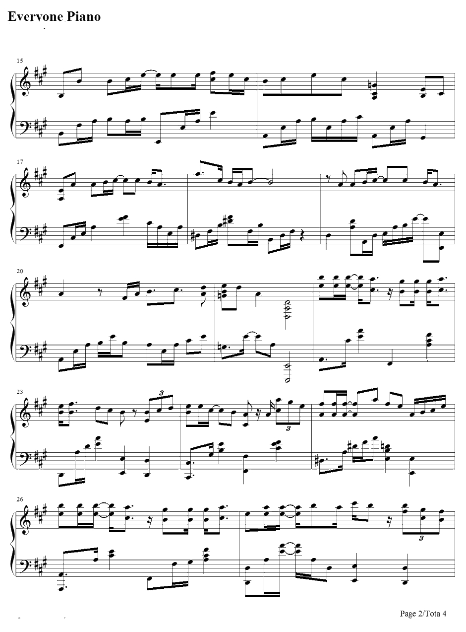 有一种勇气叫放弃钢琴谱-丁当-风中奇缘片尾曲2