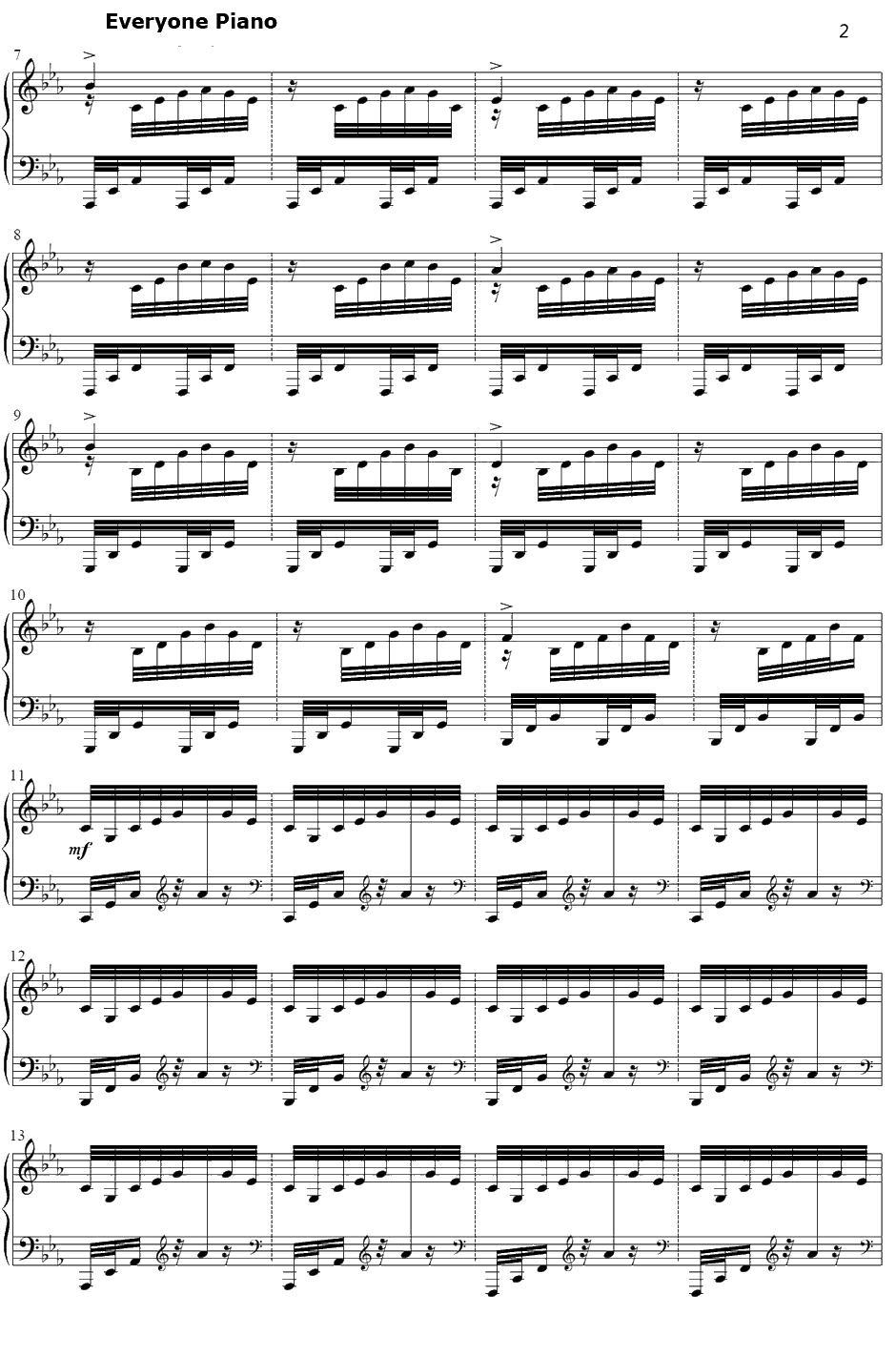 Final Frontier钢琴谱-ThomasBergersen-星际穿越插曲2