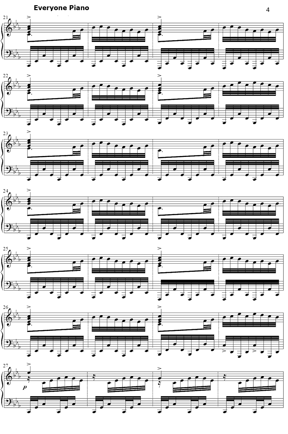 Final Frontier钢琴谱-ThomasBergersen-星际穿越插曲4