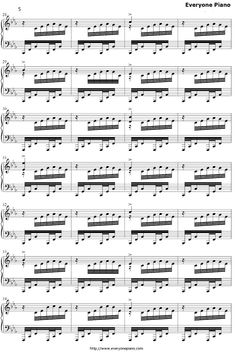 Final Frontier钢琴谱-ThomasBergersen-星际穿越插曲5