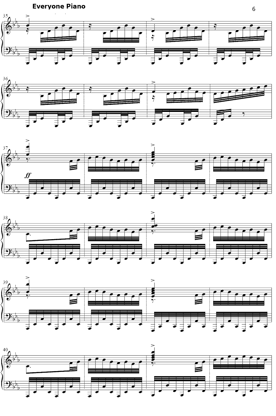 Final Frontier钢琴谱-ThomasBergersen-星际穿越插曲6