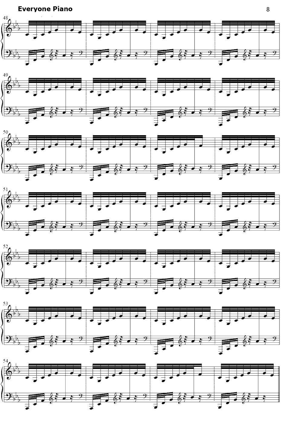 Final Frontier钢琴谱-ThomasBergersen-星际穿越插曲8