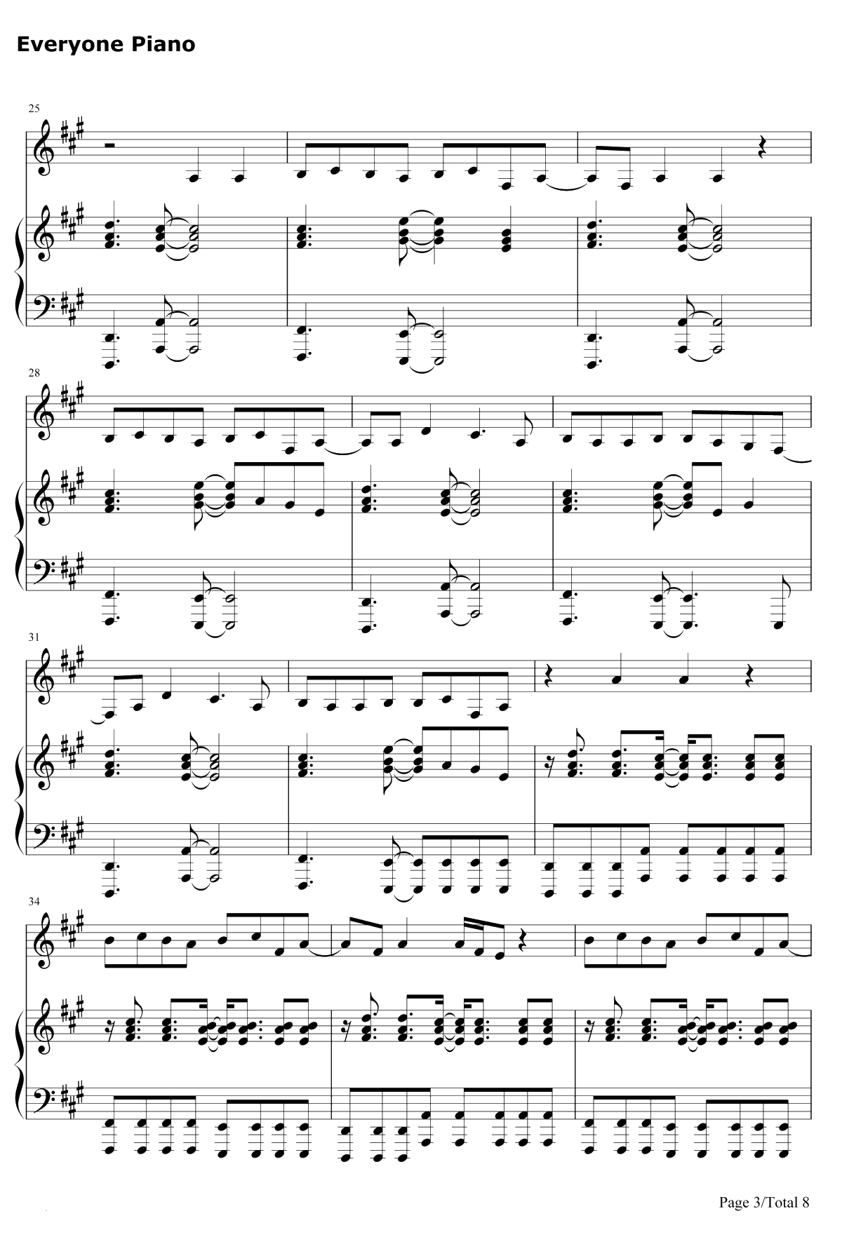 Ghost钢琴谱-EllaHenderson3