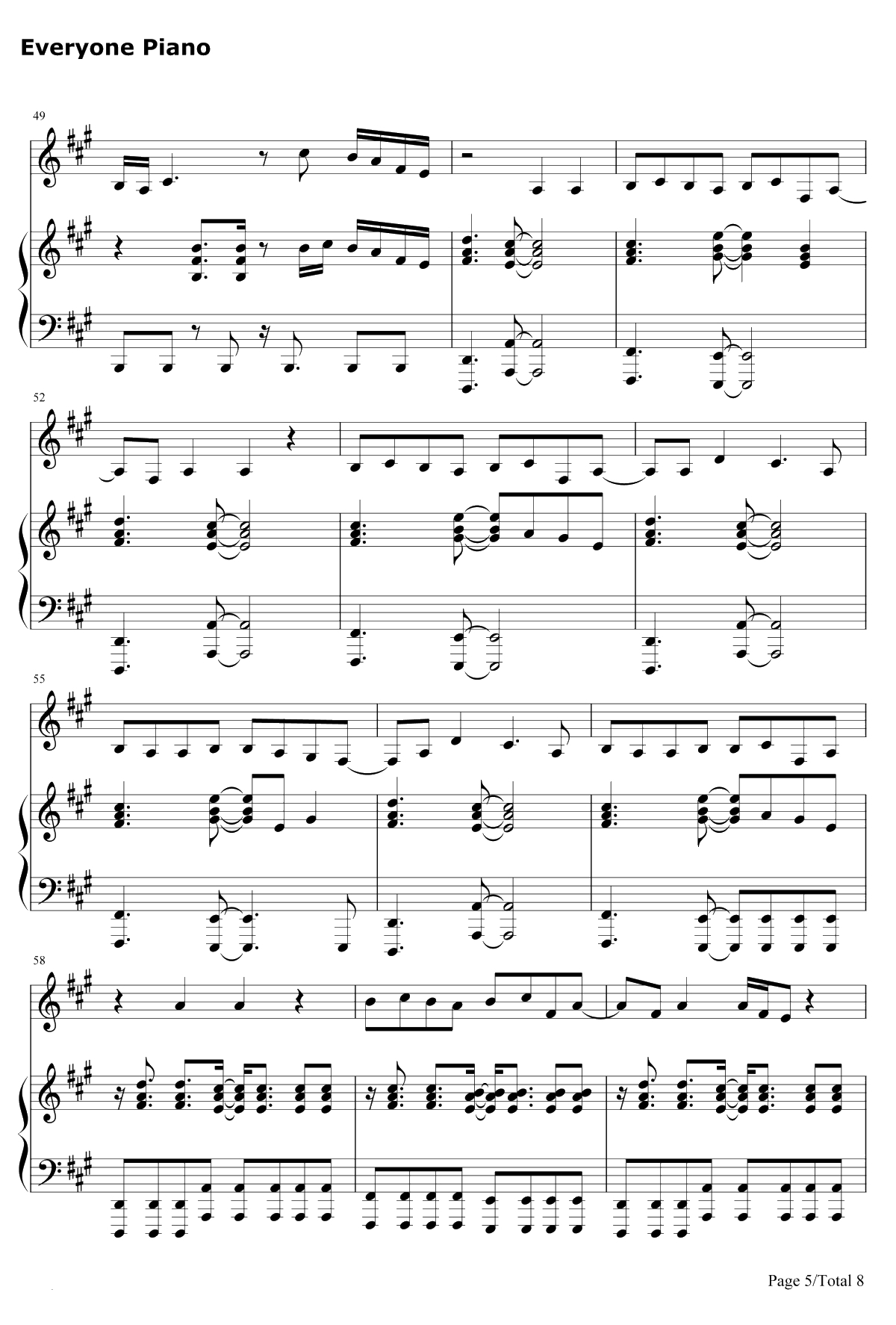 Ghost钢琴谱-EllaHenderson5