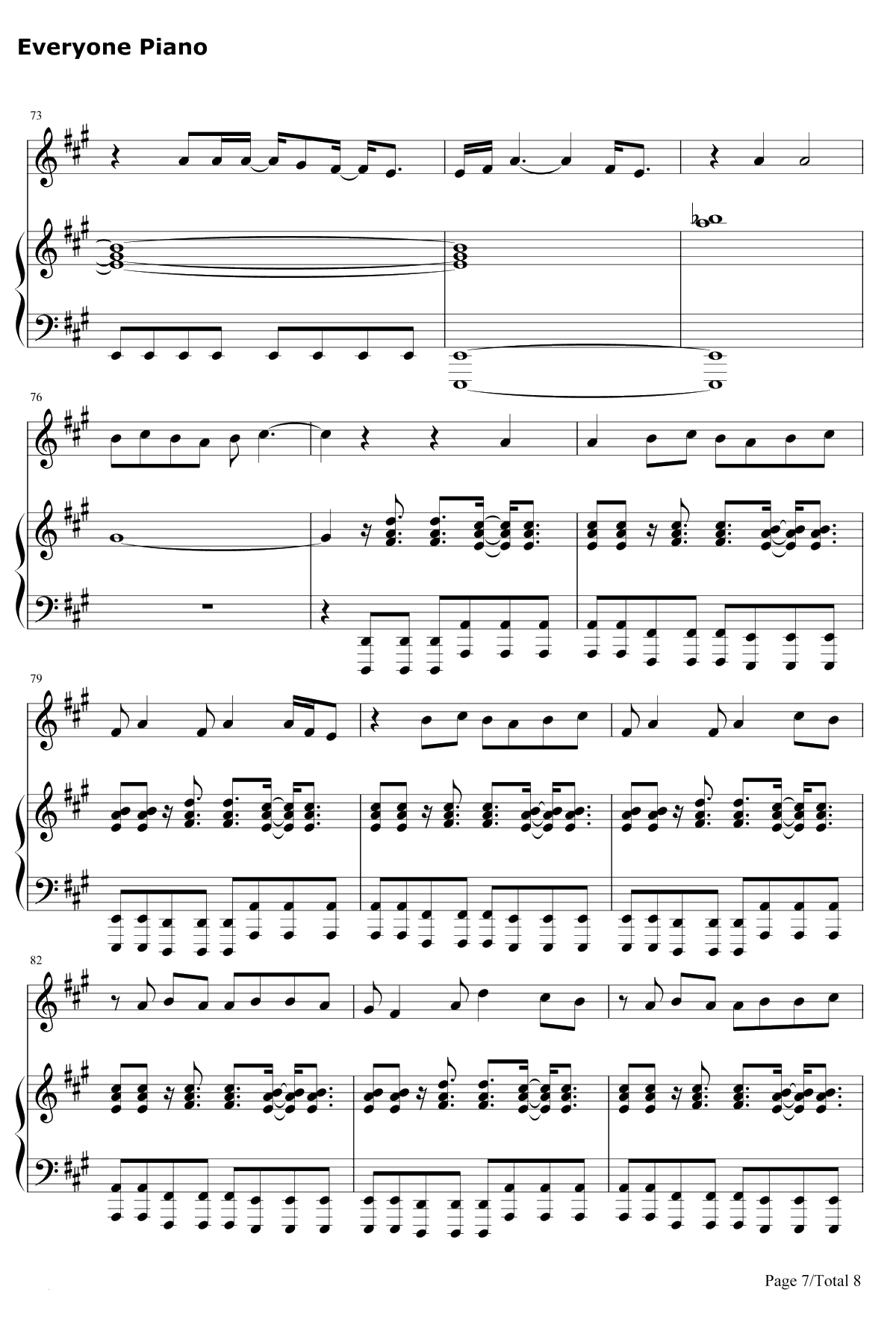 Ghost钢琴谱-EllaHenderson7