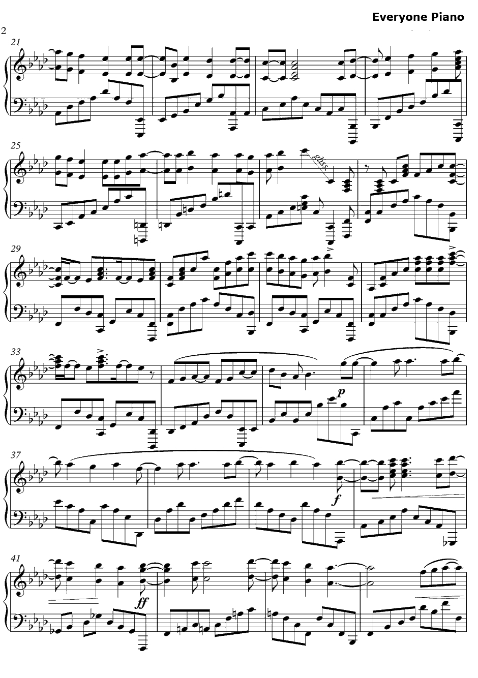 Rising Hope钢琴谱-LiSA-魔法科高中的劣等生OP12