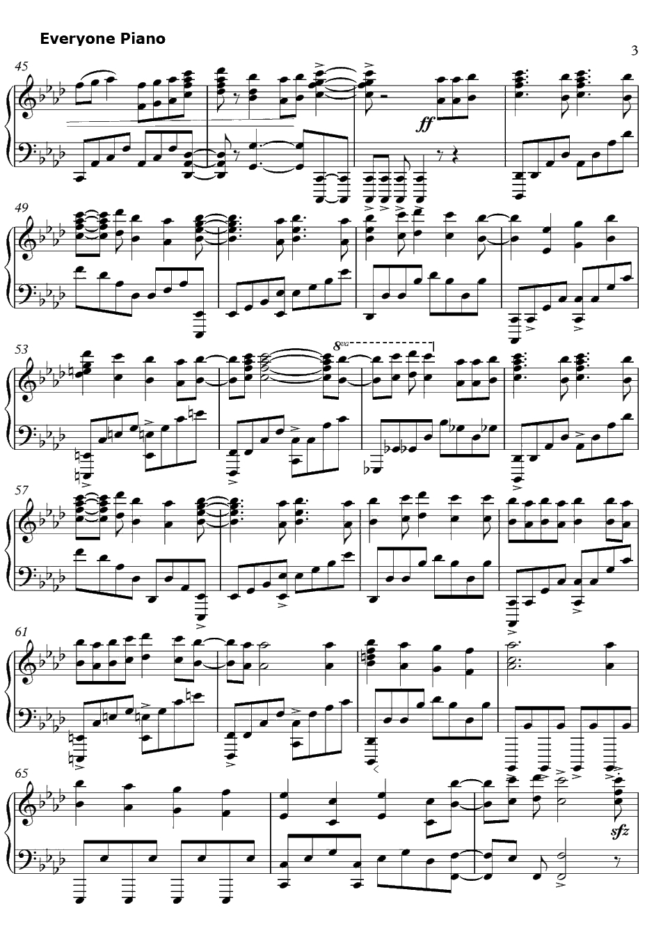 Rising Hope钢琴谱-LiSA-魔法科高中的劣等生OP13