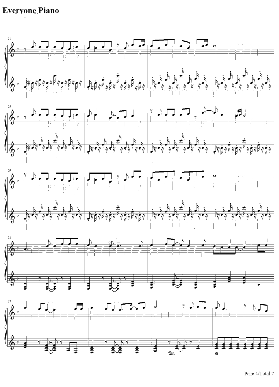 光と影のロマン钢琴谱-宇德敬子-光与影的浪漫-名侦探柯南ED34