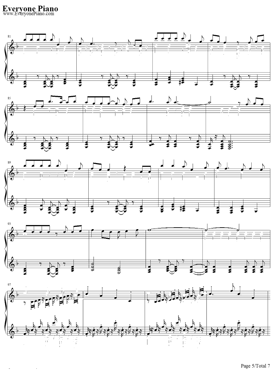 光と影のロマン钢琴谱-宇德敬子-光与影的浪漫-名侦探柯南ED35