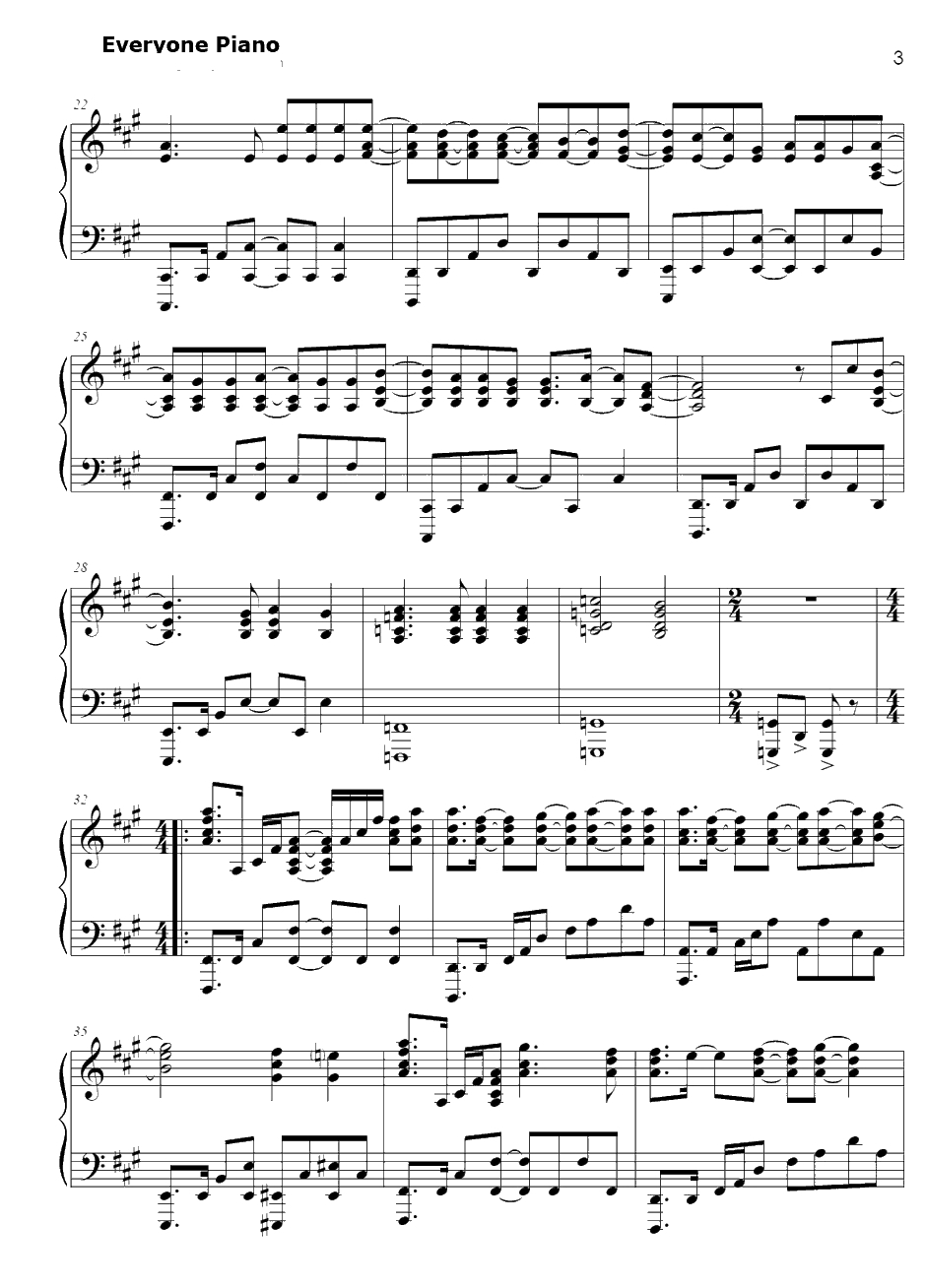 JUST ONE LIFE钢琴谱-Spyair-武士弗拉明戈OP13