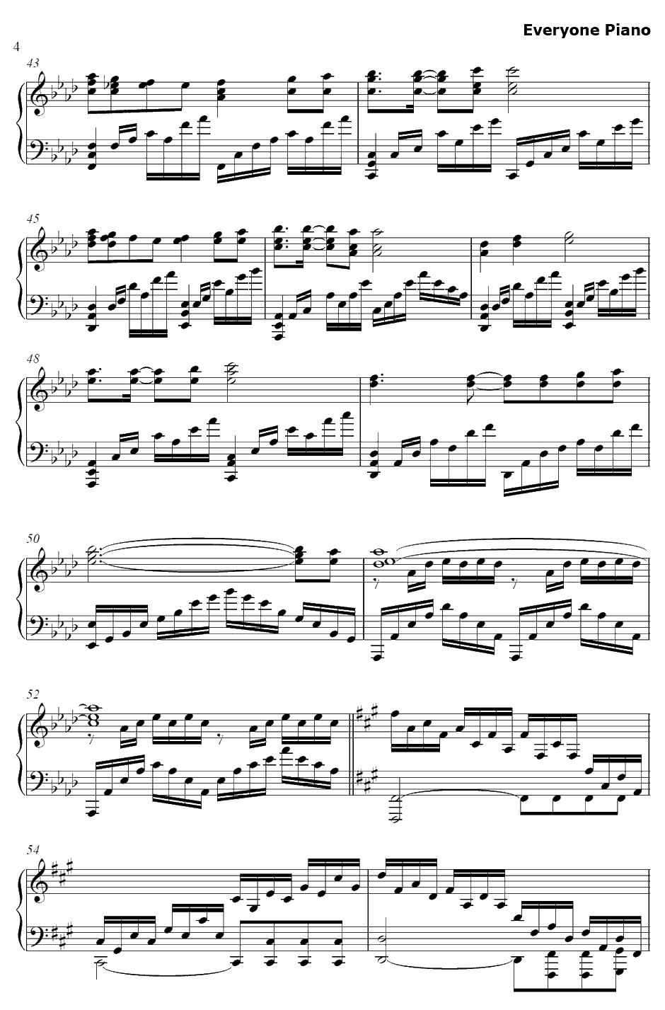 Sociometry钢琴谱-KOTOKO-灼眼的夏娜ⅡED24