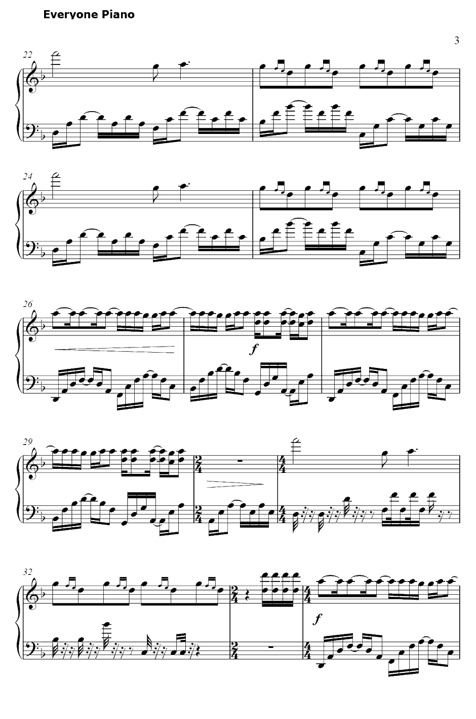 Faint钢琴谱-LinkinPark3