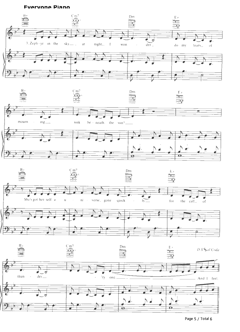 Ray of Light钢琴谱-Madonna5