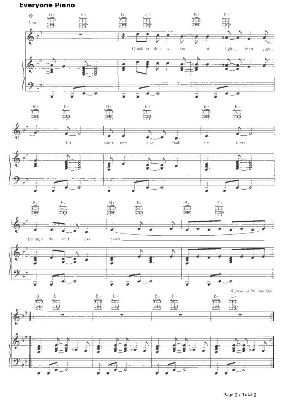 Ray of Light钢琴谱-Madonna6