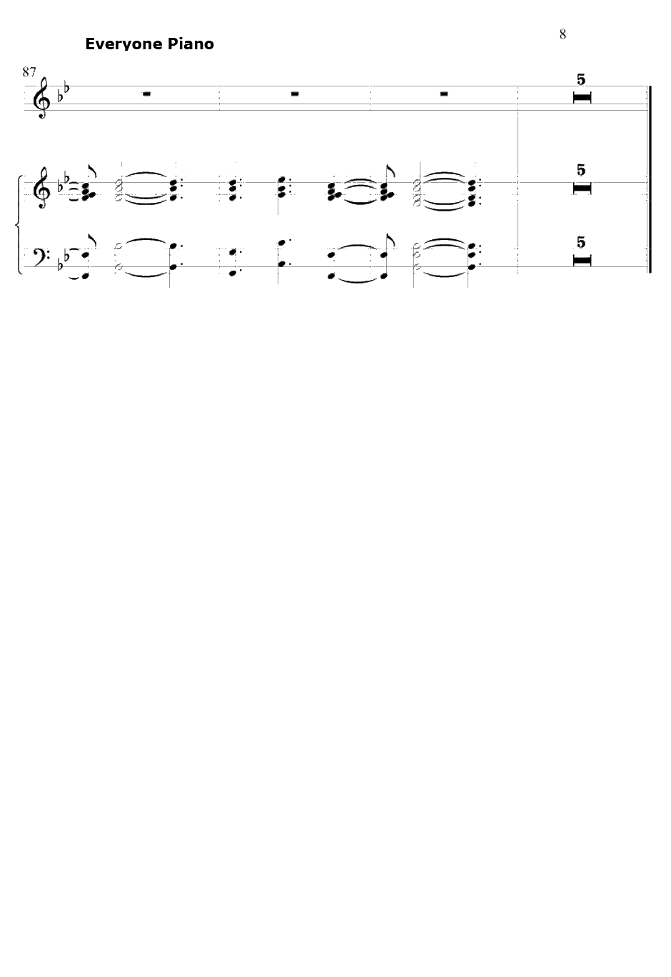Agape钢琴谱-メロキュア-圆盘皇女OST8