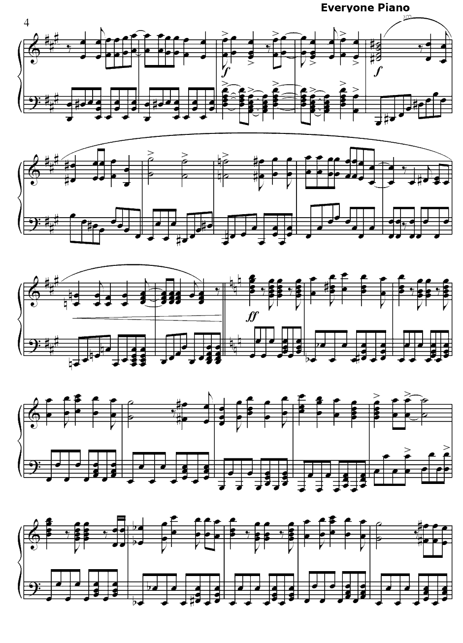 カッコ悪いIloveyou!钢琴谱-FrenchKiss(フレンチ・キス)-太逊了Iloveyou!-学园救援团OP14