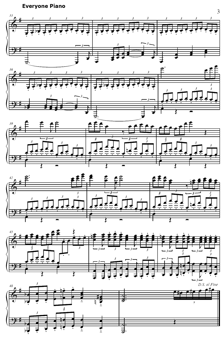 戦闘钢琴谱-斉藤恒芳-苍穹之战神OST3