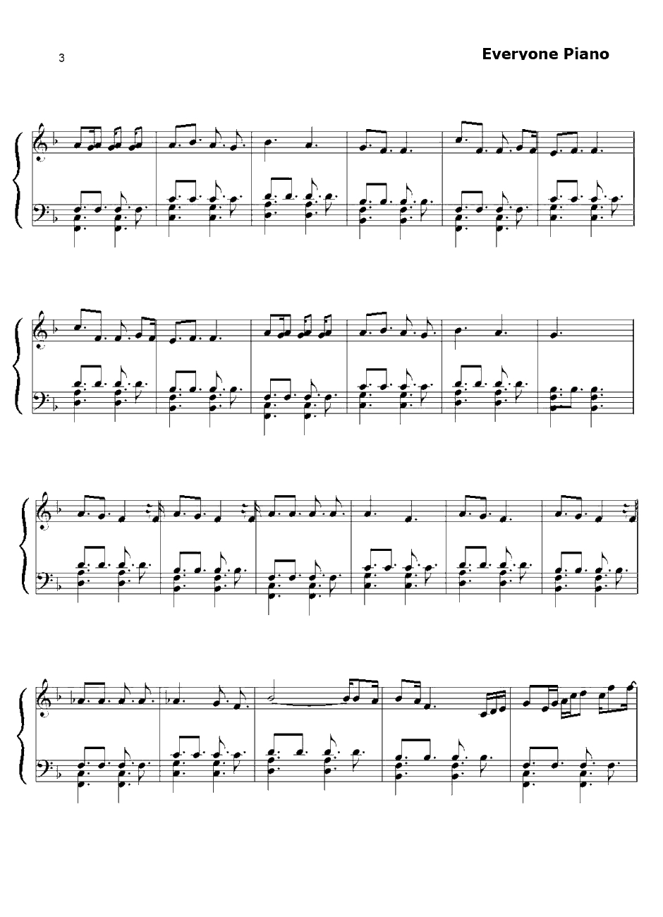 Be Your Girl钢琴谱-河边千惠子-妖精的旋律ED3