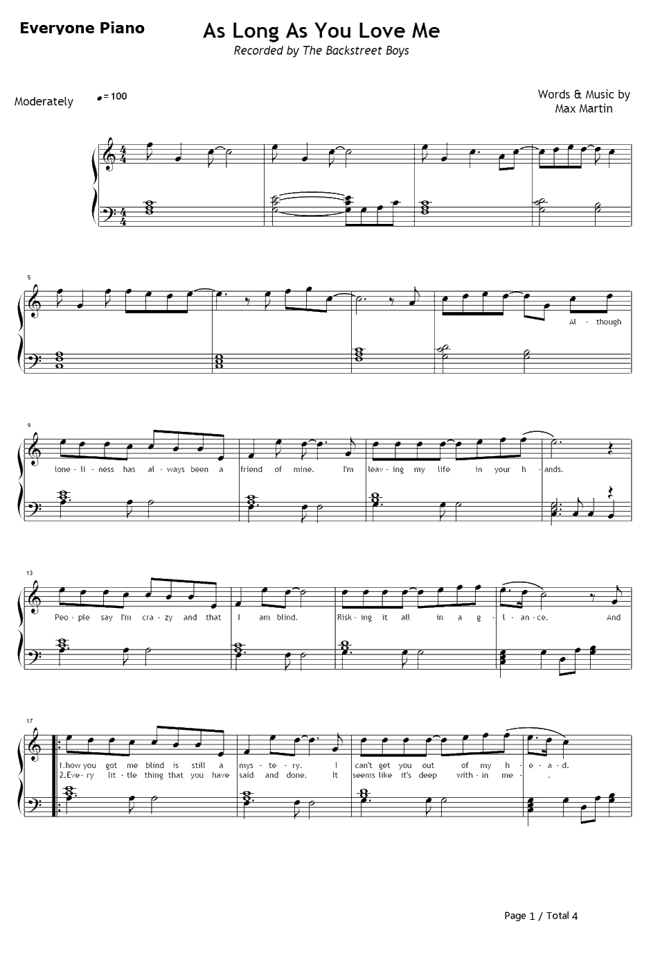 As Long as You Love Me钢琴谱-BackstreetBoys1