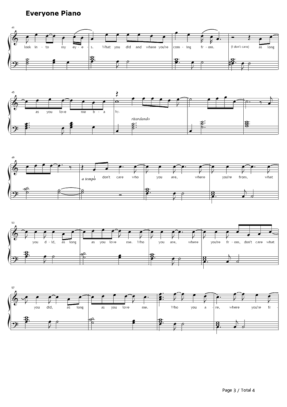 As Long as You Love Me钢琴谱-BackstreetBoys3