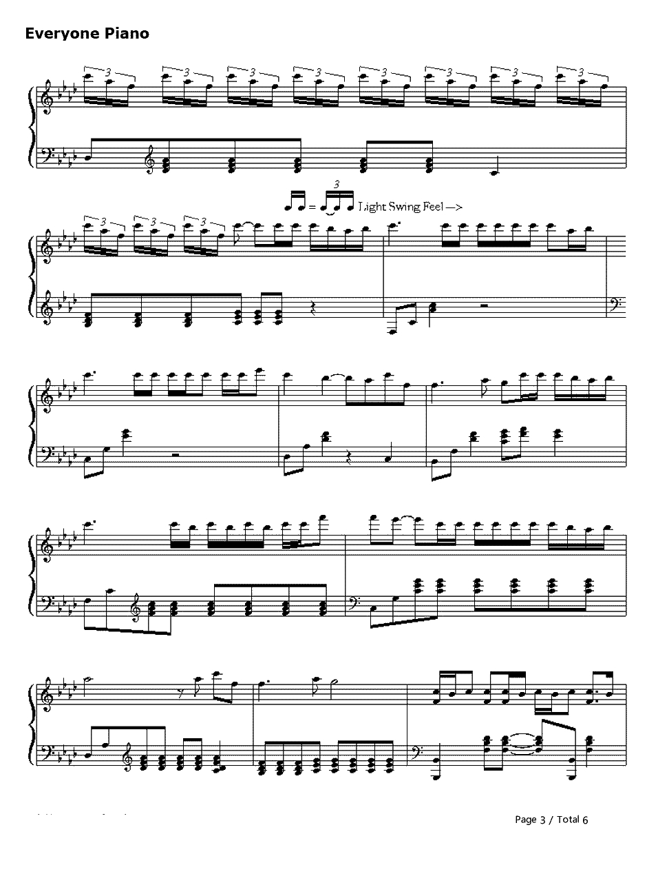 Trap钢琴谱-刘宪华-Junior-M成员刘宪华3