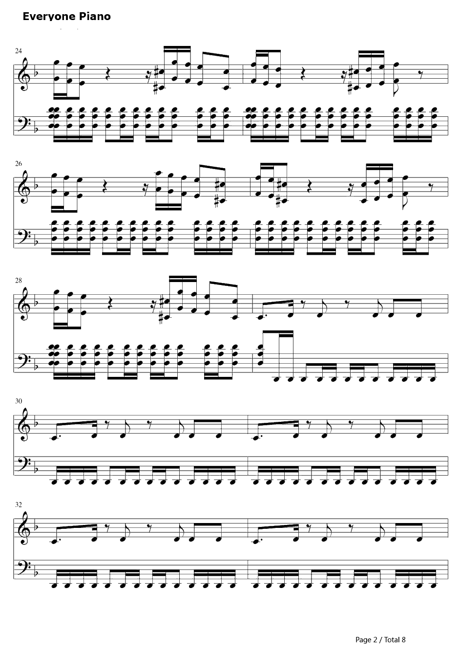 Mein Herz Brennt钢琴谱-Rammstein2