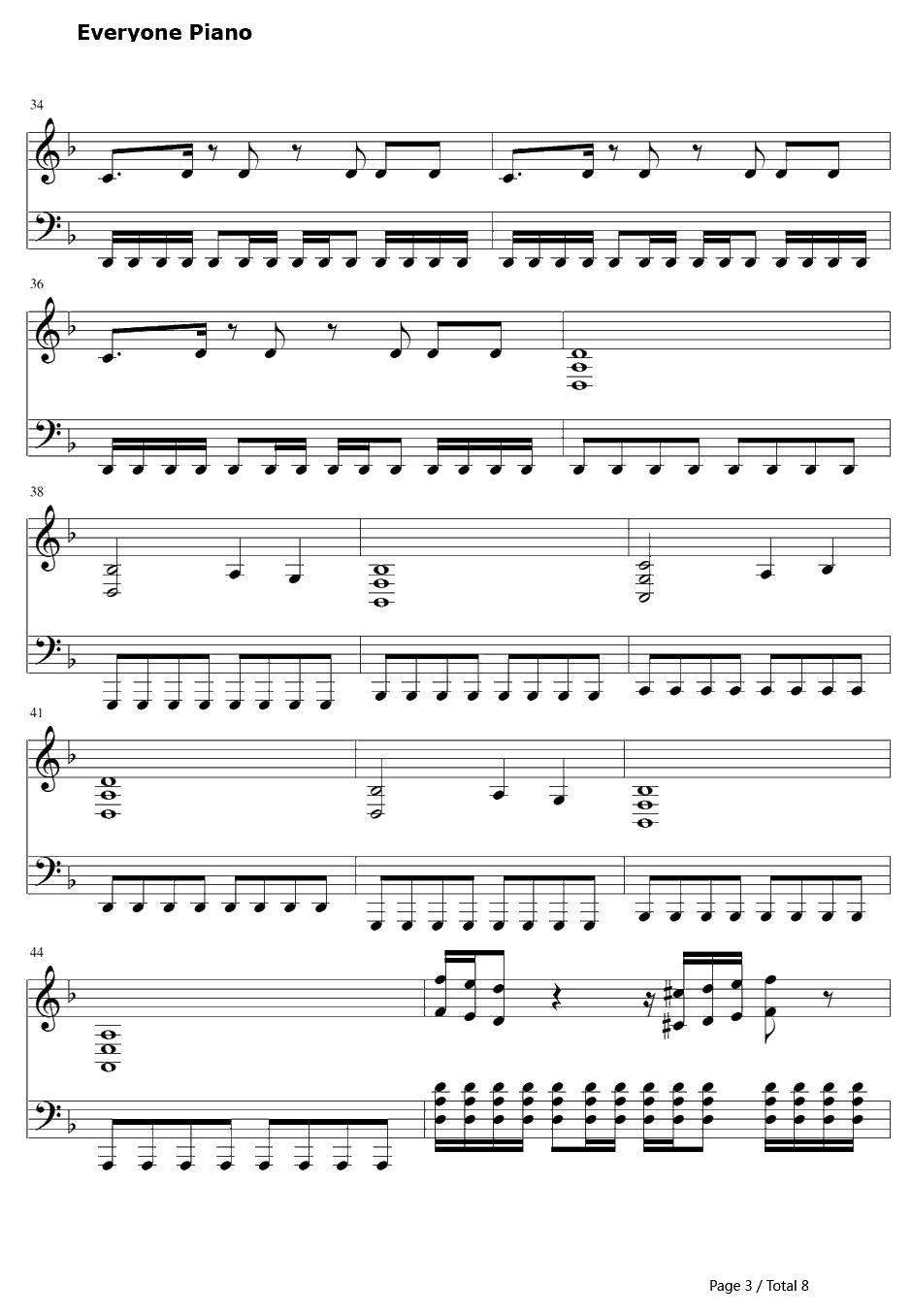 Mein Herz Brennt钢琴谱-Rammstein3