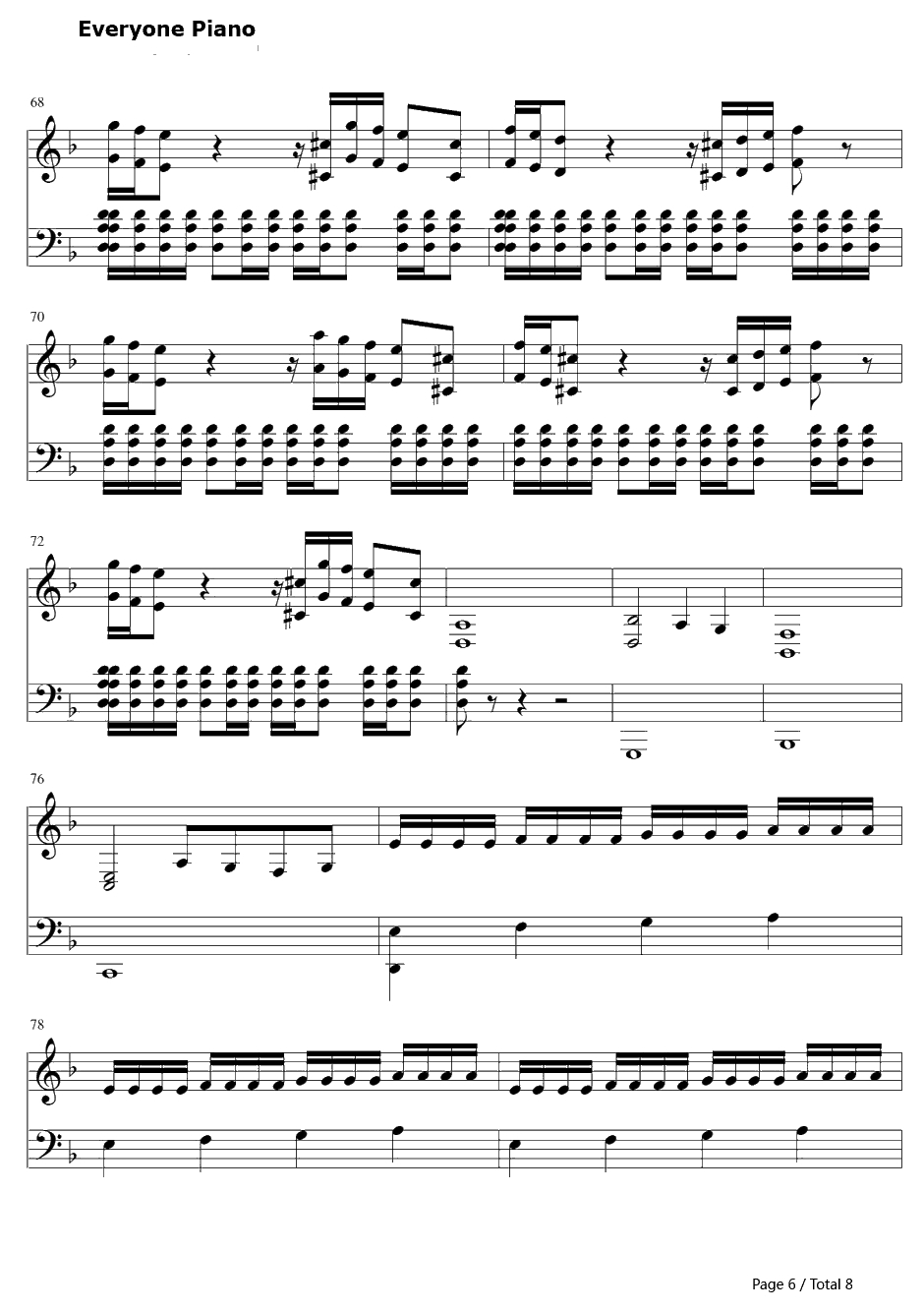 Mein Herz Brennt钢琴谱-Rammstein6