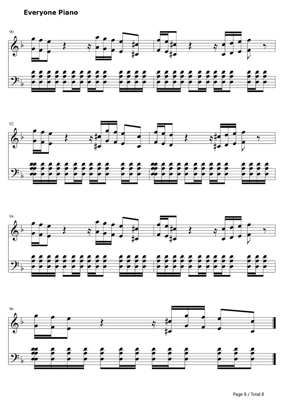 Mein Herz Brennt钢琴谱-Rammstein8