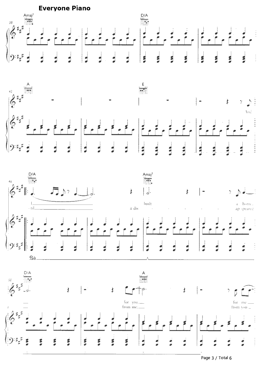 To Build a Home钢琴谱-TheCinematicOrchestra3