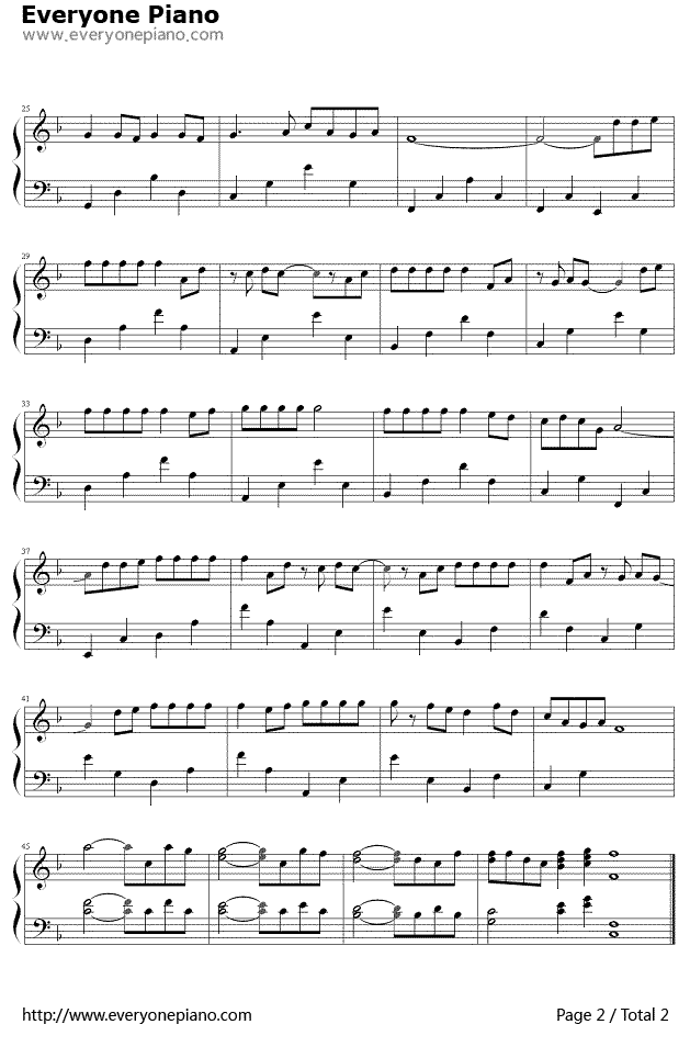 爱钢琴谱-小虎队-爱2