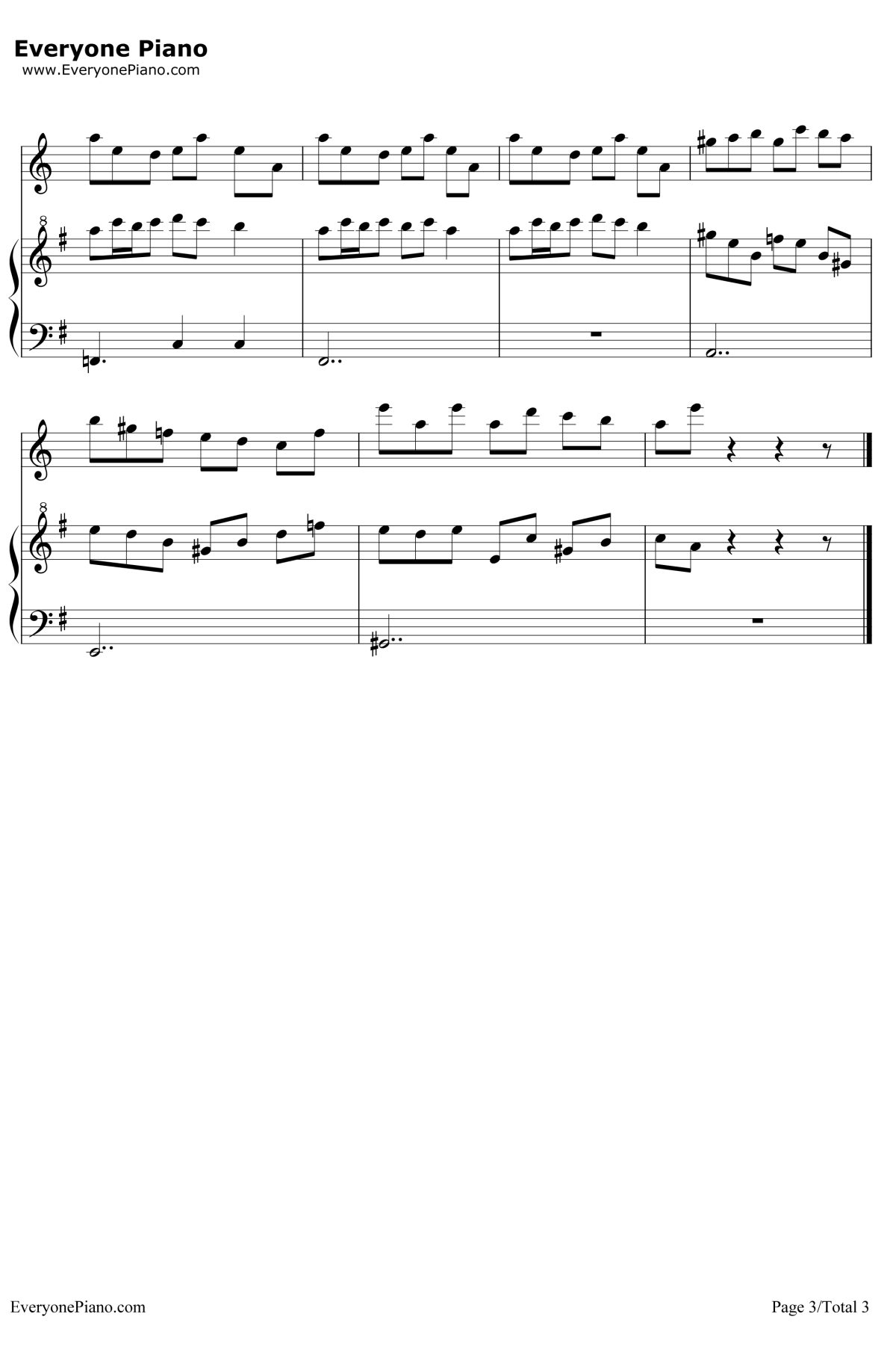 The Mirror Lied钢琴谱-Kan R. Gao3