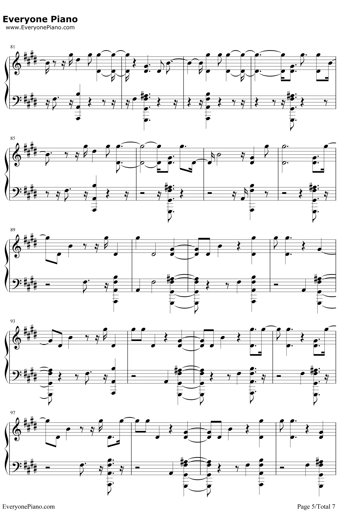 Already Won钢琴谱-Kehlani5