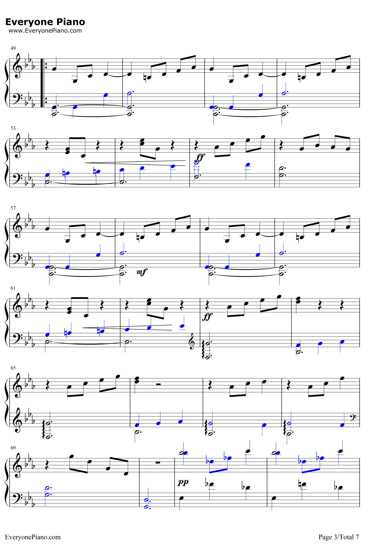 浪漫圆舞曲钢琴谱-德奥达·德·塞弗拉克3