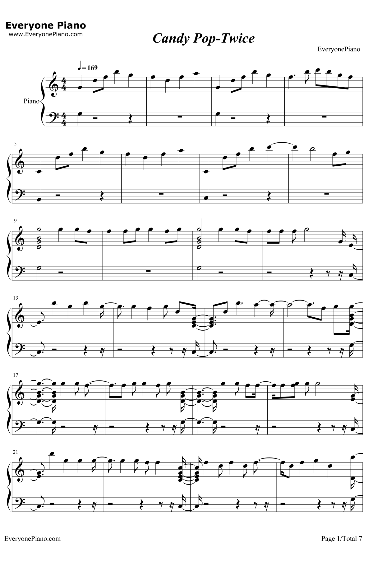 Candy Pop钢琴谱-Twice1