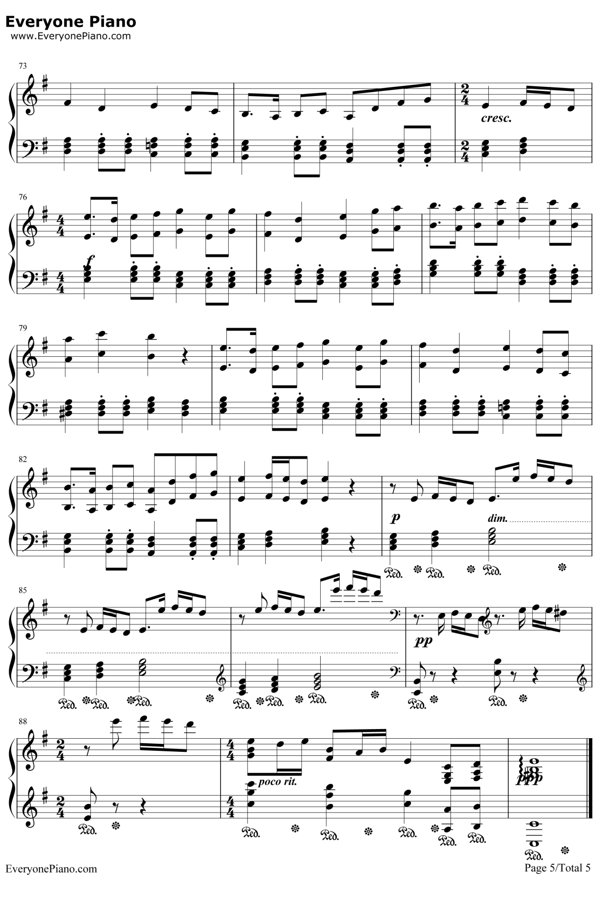 Ronfaure钢琴谱-植松伸夫5