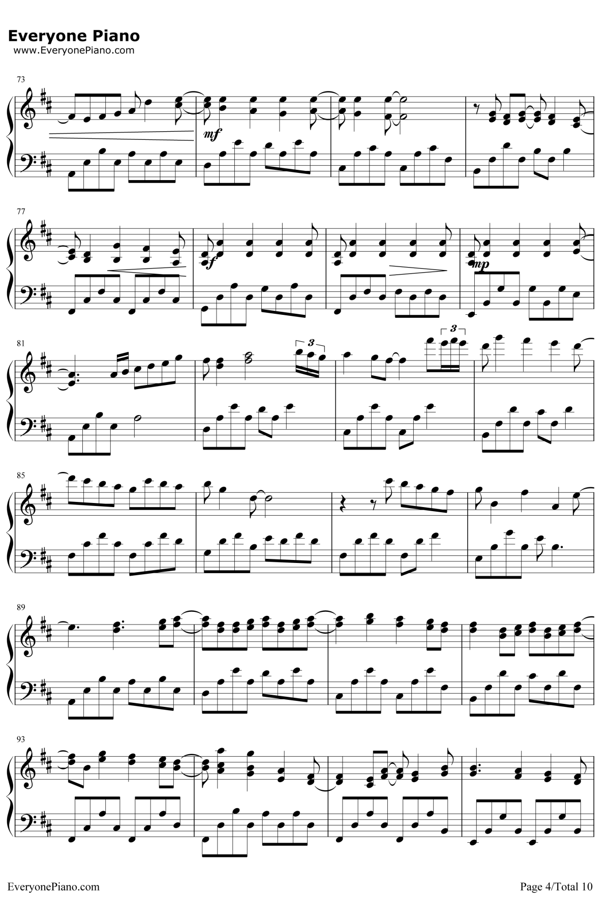 卡农变奏曲钢琴谱-大卫.蓝兹4