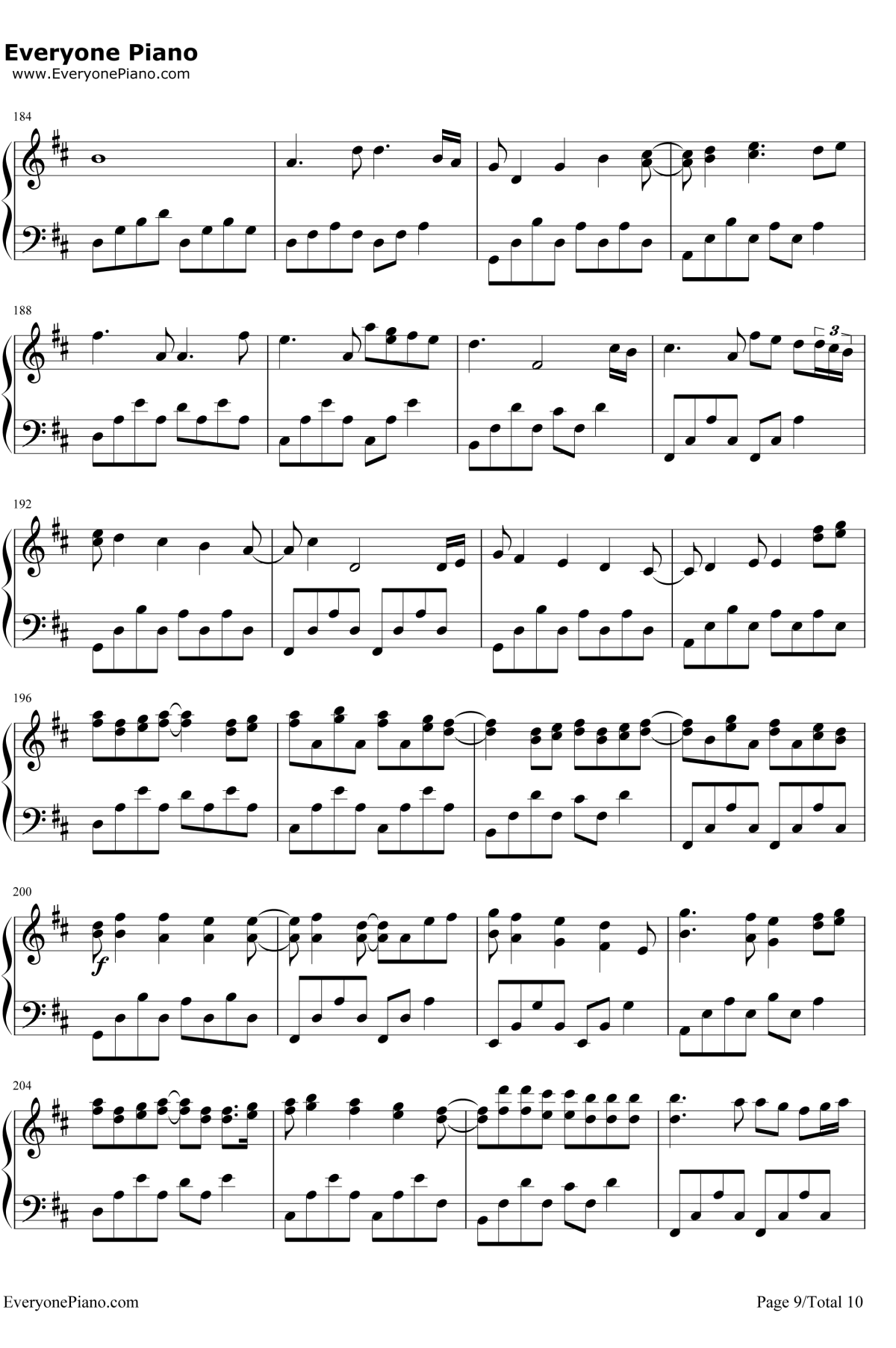 卡农变奏曲钢琴谱-大卫.蓝兹9